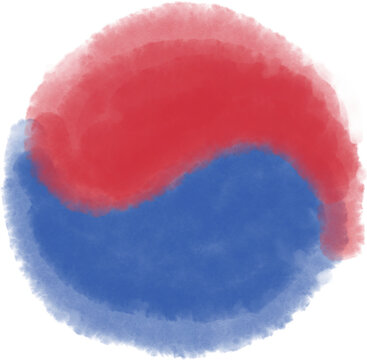 watercolor taeguk