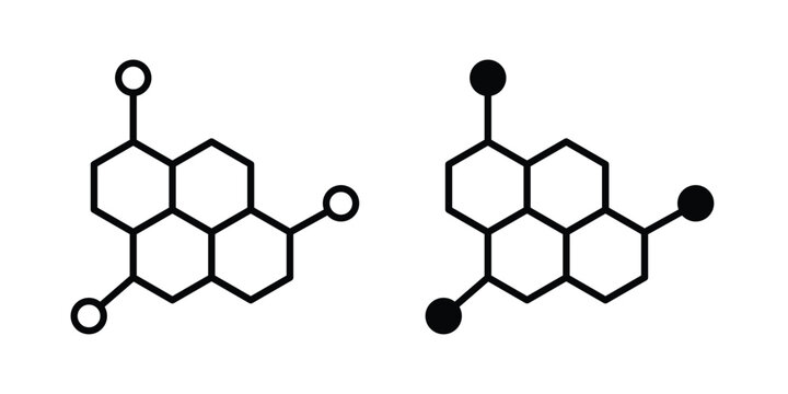Hormones icon vector design concept in black color