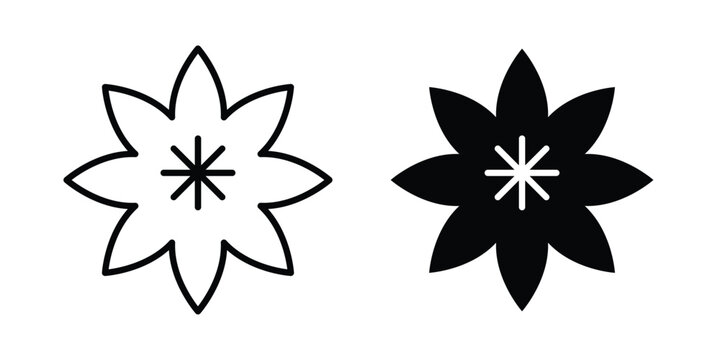 Hypericum icon vector design concept in black color