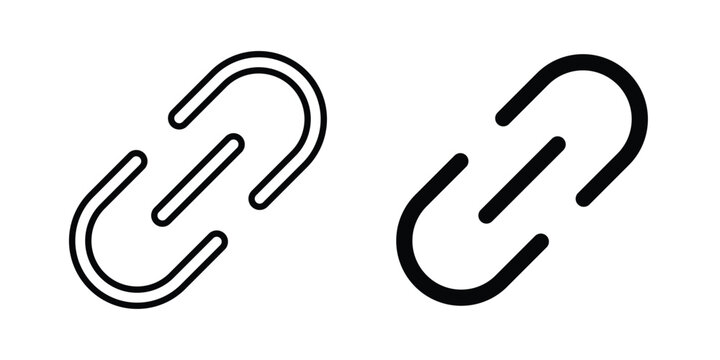 Link icon vector design concept in black color