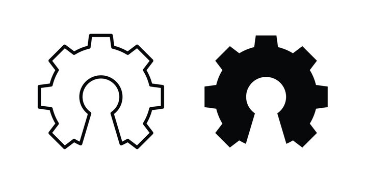 Open source icon vector design concept in black color
