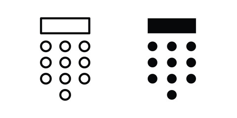 Pin code icon vector design concept in black color © Franklin
