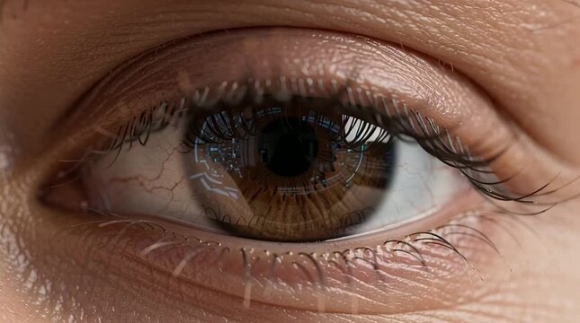 Extreme Macro Iris Expansion with Neural Vision Effect