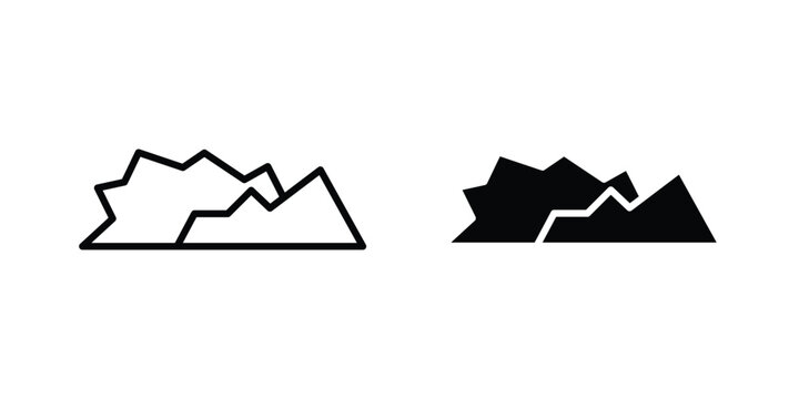 Stone icon vector design concept in black color