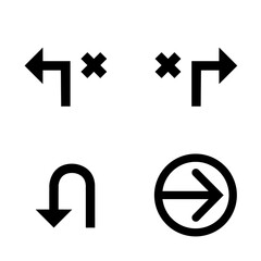 Obraz premium vector set icons of arrow collection