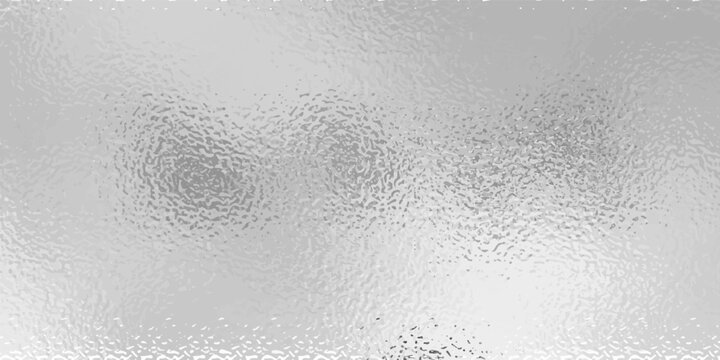 Vector shiny foil or silver metallic pattern. Texture of transparent, matte white and grey frosted glass, blur effect