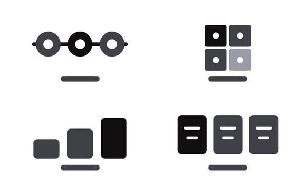 Product management kit, roadmap priority sprint kanban vector set