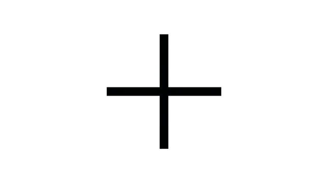 Plus sign, black cross, mathematical symbol, geometric shape, icon