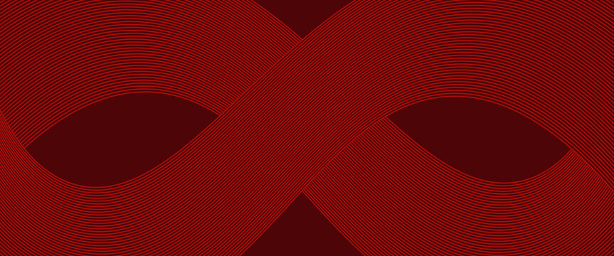 High contrast shiny red and black stripes background. Abstract technology graphic banner design. Vector corporate background.