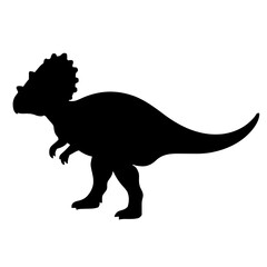 Fototapeta premium Pachycephalosaurus Silhouette – Flat Vector Plotter Cut File