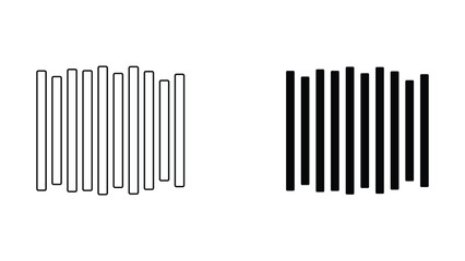 Obraz premium Black and white bar patterns