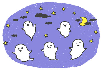 夜のおばけ © beikaya