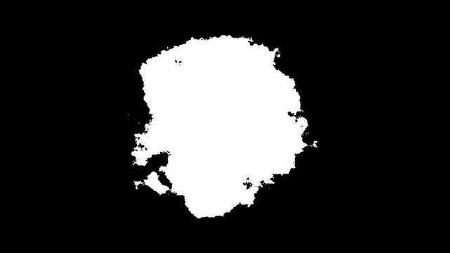 Abstract Black Ink Splatter Reveal Effect, Dynamic Circle Expansion Flow, Professional 4K Transition Overlay for Film Trailers, Typography Animation, Motion Graphics, Digital Compositing, 4k video