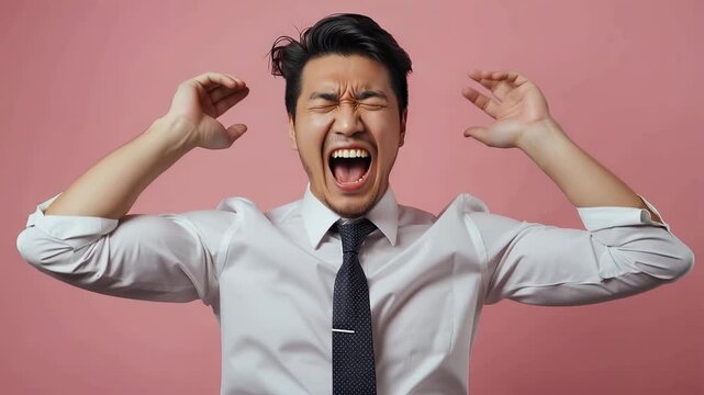 薄いグレー背景でニュートラルに肌色を整えた洗練ポートレート