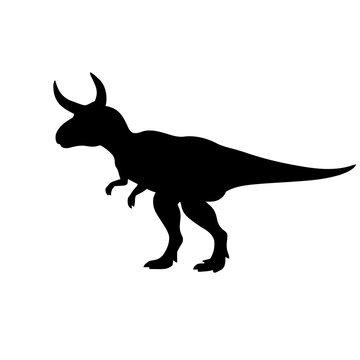 Carnotaurus Silhouette &ndash; Flat Vector Plotter Cut File