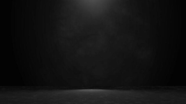The studio background is black with smoky light.