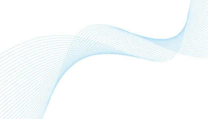 Light blue flowing wave lines composed of multiple thin parallel strokes on a transparent background  © Ferdousi