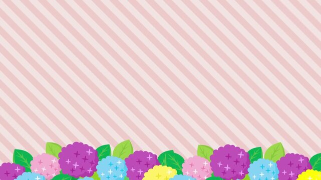 紫陽花のフレームのアニメーション