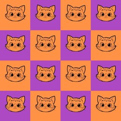 Fototapeta premium Seamless pattern and background
