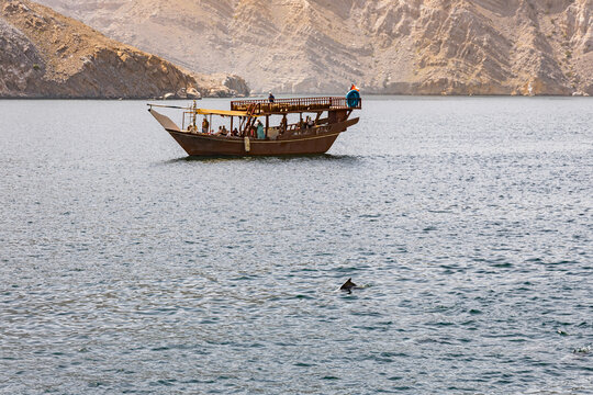 Traditional Dhow Cruise with Dolphins Through the Scenic Fjords of Musandam, Oman