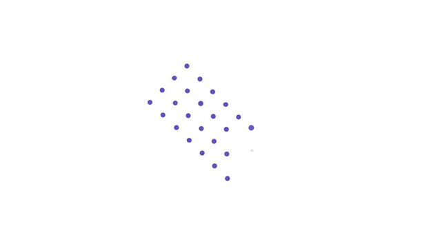 Polka dot pattern on a rectangular surface illustration