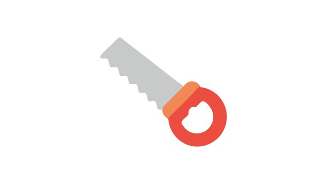 Hand saw illustration on White Background vector image