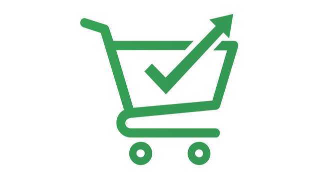Ecommerce store vector icon or illustration showing a digital marketplace building symbol for online shopping business marketing and electronic commerce web services design element isolated.
