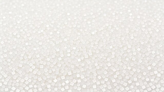 Flat white granulated sugar texture