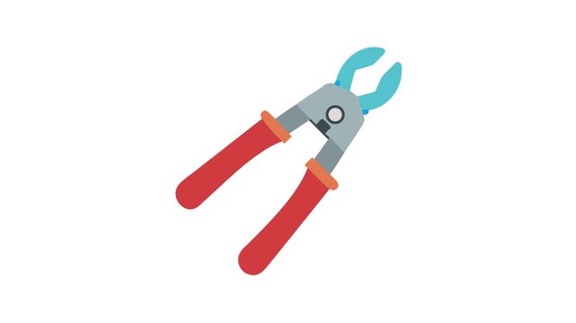 Cartoon style pliers on White Background graphic resource
