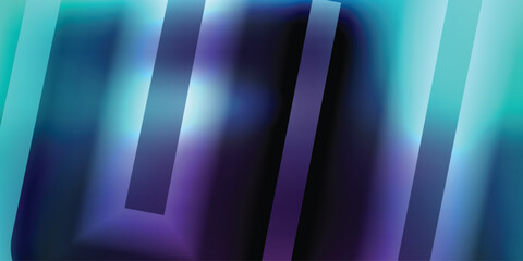 Obraz premium A vibrant abstract background with gradient stripes in shades of purple blue and teal with glowing light effects and rectangles