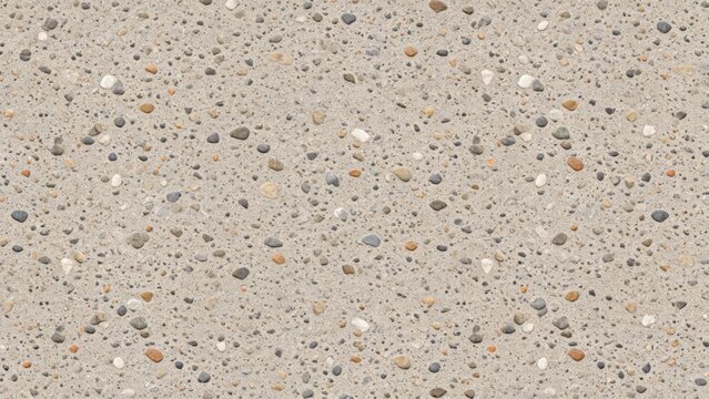 Flat exposed aggregate concrete texture