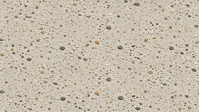 Flat exposed aggregate concrete texture