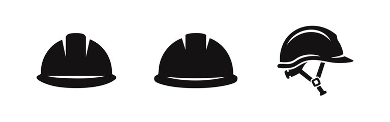 Fototapeta premium Construction Hard Hat and Safety Helmet Icons