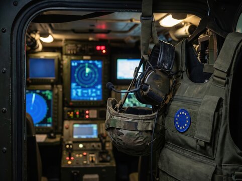 Tactical mission control in armored vehicle