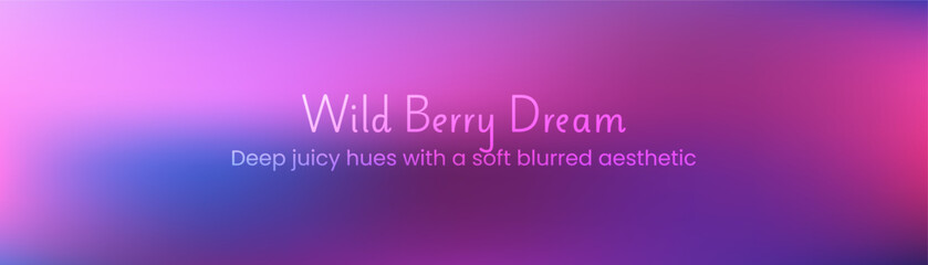 Vibrant purple gradient background with abstract fruit elements. Minimalist berry illustration featuring plum tones and soft geometric shapes for modern summer designs. © Narin
