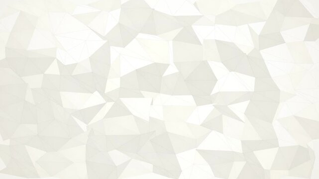 Abstract white geometric background with moving triangle patterns