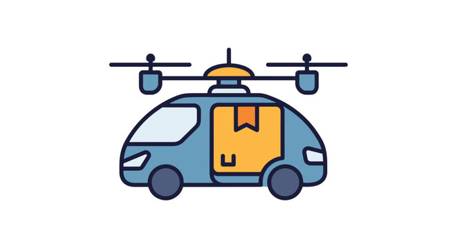delivery system concept wit creative abstract color design.eps