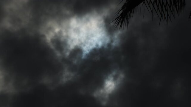 Clouds blocking the sun a cloudy day