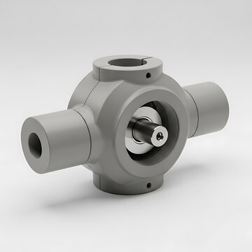 Metal universal joint component for industrial machinery and automotive drive shaft systems