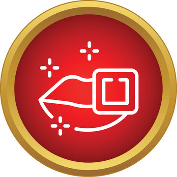 Lips piercing icon symbolizing beauty and body modification
