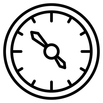Wall Clock line icon