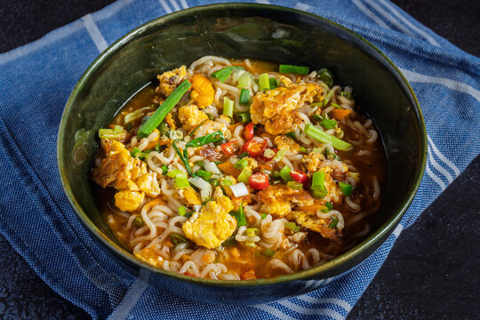 Description
Warm hill station style soupy Maggi noodles cooked with egg and mixed vegetables. Perfect for comfort food photography, caf&eacute; menus, and cozy street food concepts.