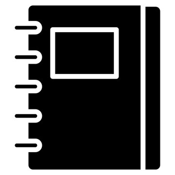 Notebook Planner glyph icon