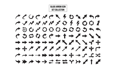 Fototapeta premium Creative Arrow Icons Bundle in Vector