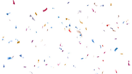 Fototapeta premium Shiny Celebration Confetti PNG Set – Luxury Rainbow Gold Multicolor Confetti Elements for Wedding Birthday New Year Party on White Background