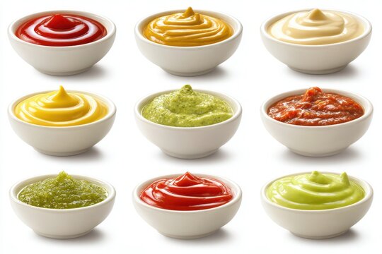 Assorted Condiment Sauce and Dip Set