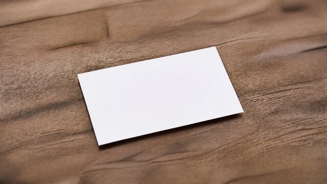 notecard. Minimalist wooden desk with a single blank notecard casting natural shadows, embodying simplicity. tutorial guides, club newsletters, designed for tourism and weekend activity guides.