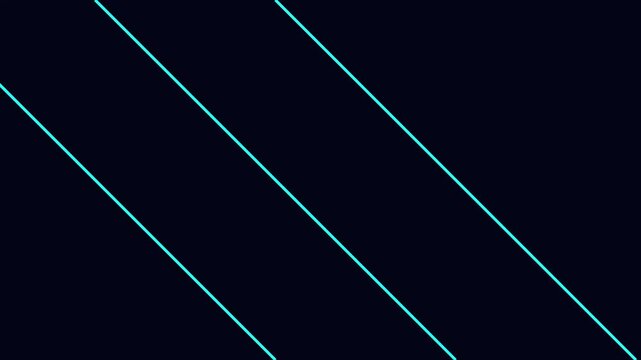 4K Blue Diagonal Neon Lines Abstract Background Loop
