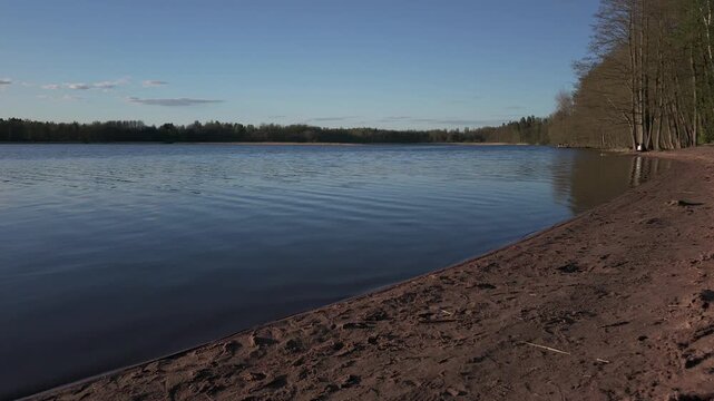 Hovering over lake in Espoo Finland