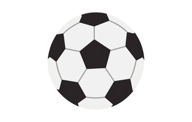 Fototapeta premium Soccer ball with black and white panels on a white background sports equipment for FIFA football world cup 2026 games